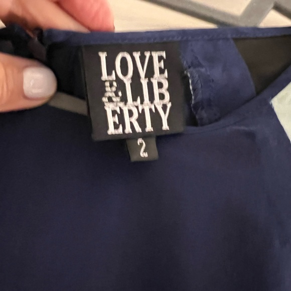 Love & Liberty silk long sleeve blouse - Picture 3 of 5